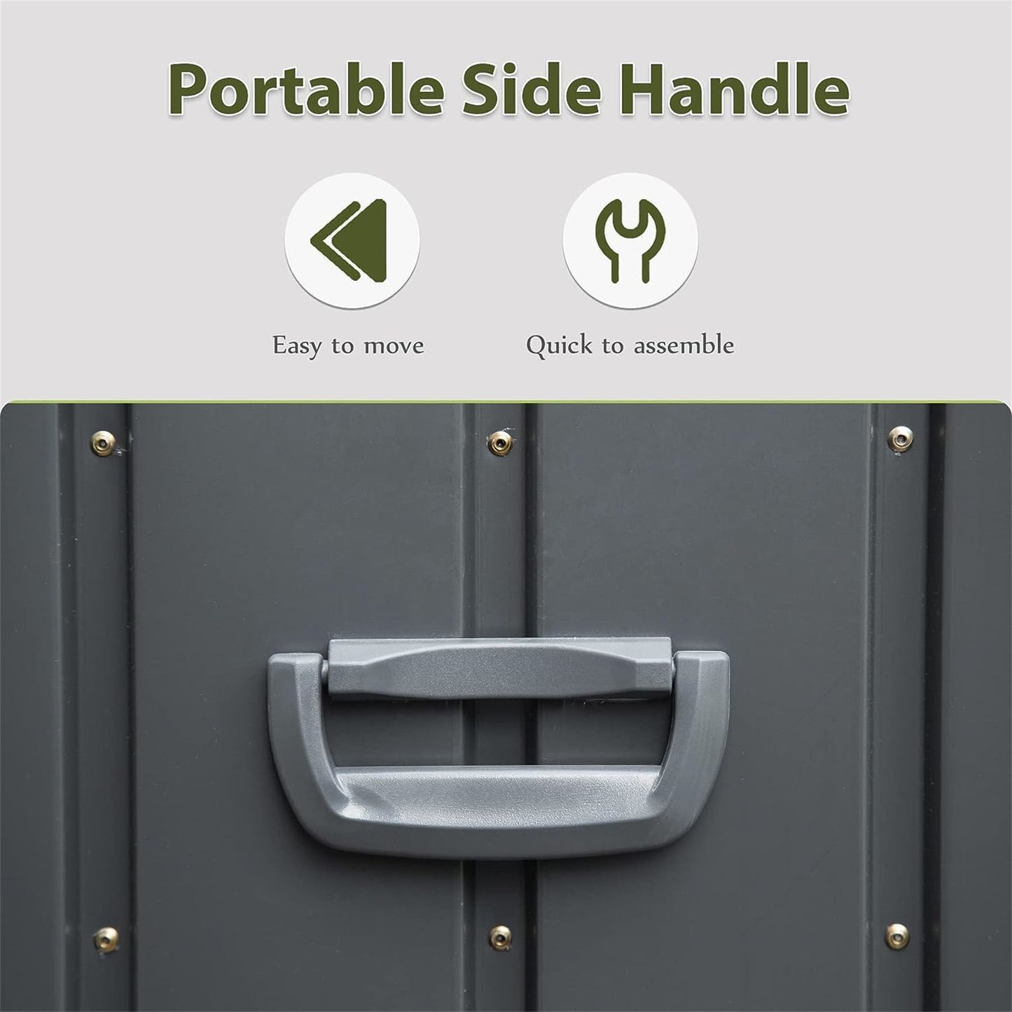 100 Gallon Outdoor Storage Deck Box Waterproof, Large Patio Storage Bin for Outside Cushions, Throw Pillows, Garden Tool image 3