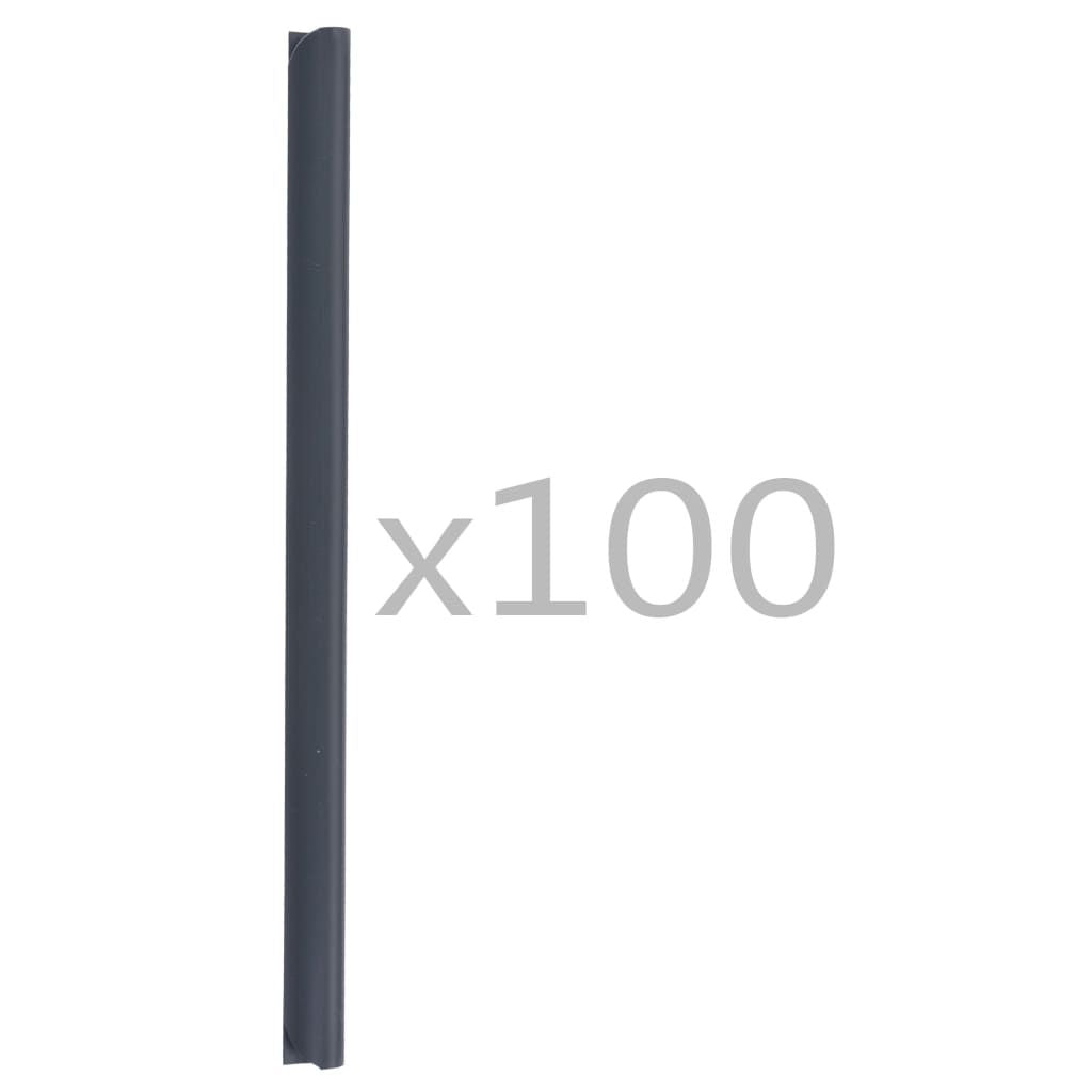 100 pcs Fence Strip Clips PVC Anthracite image 2