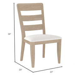 Brown Upholstered Dining Chair, Set of 2