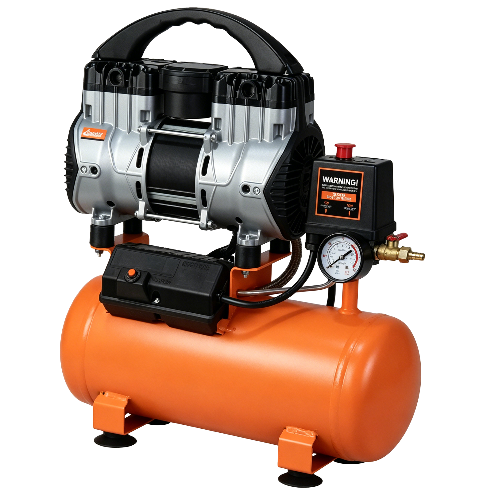 Quiet Low Noise Oil Free Air Compressor, Mini Portable Electric Air Compressor Low Noise for Home, Inflator, Small Pneumatic Tools image 1
