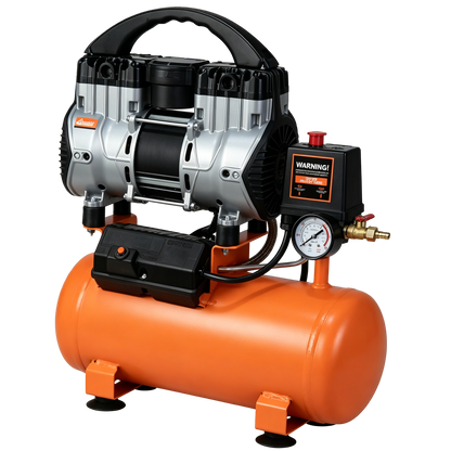 Quiet Low Noise Oil Free Air Compressor, Mini Portable Electric Air Compressor Low Noise for Home, Inflator, Small Pneumatic Tools image 1