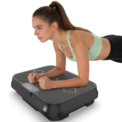 Vibration Plate Exercise Machine, Whole Body Workout Platform with Remote Control, Resistance Bands, Vibration Platform for Home Gym image 5