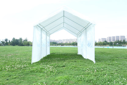 10'x20' Heavy Duty Carport Gazebo, Canopy Garage, Car Shelter with windows image 11