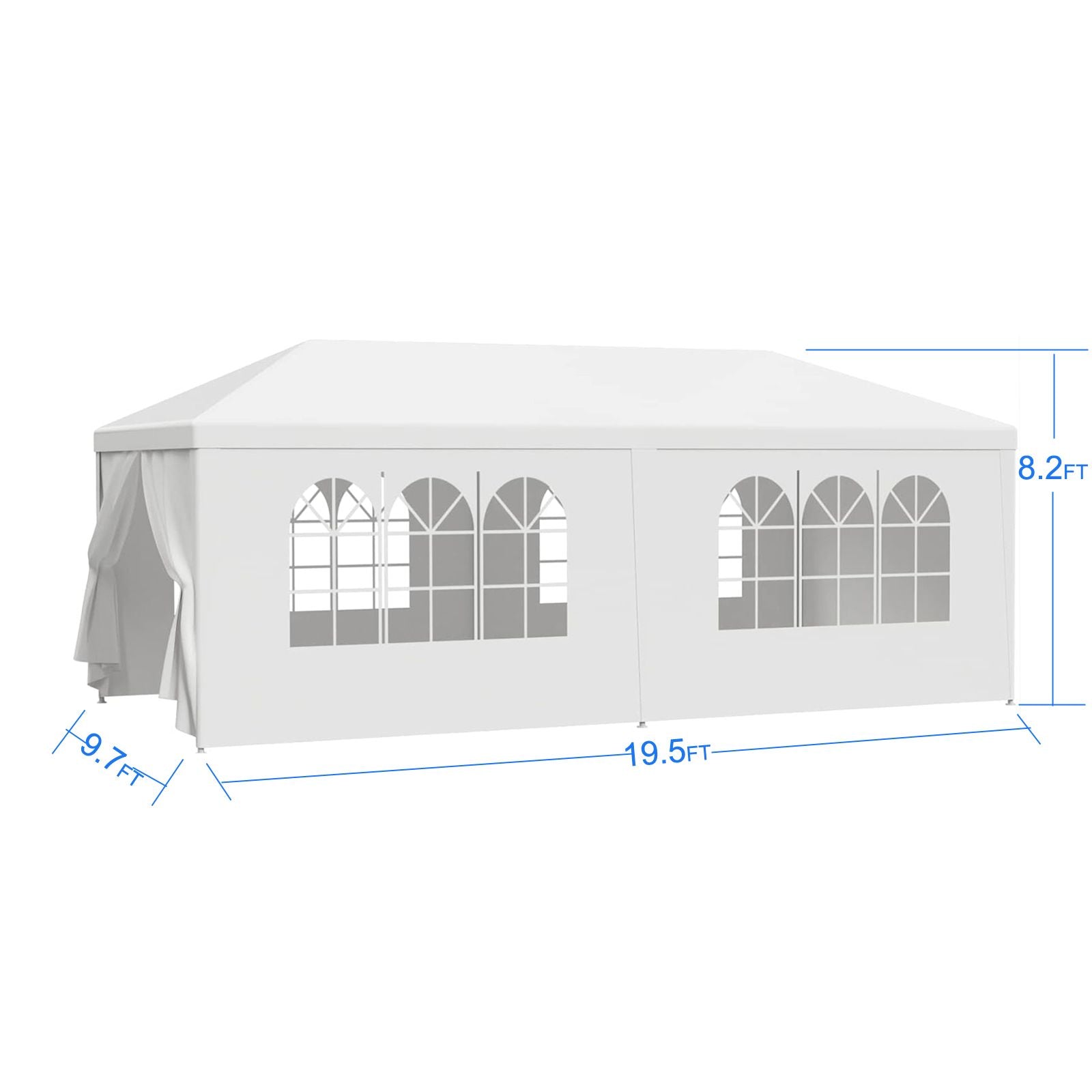10x20' Wedding Party Canopy Tent Outdoor Gazebo with 6 Removable Sidewalls image 11