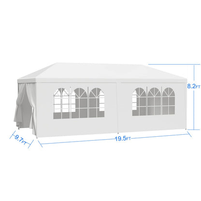 10x20' Wedding Party Canopy Tent Outdoor Gazebo with 6 Removable Sidewalls image 11