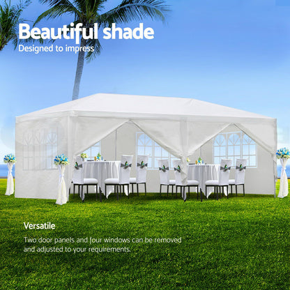 10x20' Wedding Party Canopy Tent Outdoor Gazebo with 6 Removable Sidewalls image 2