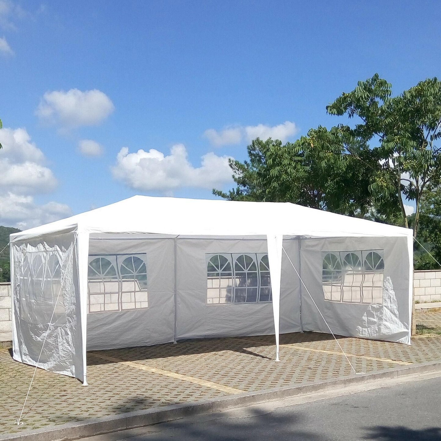 10x20' Wedding Party Canopy Tent Outdoor Gazebo with 6 Removable Sidewalls image 4
