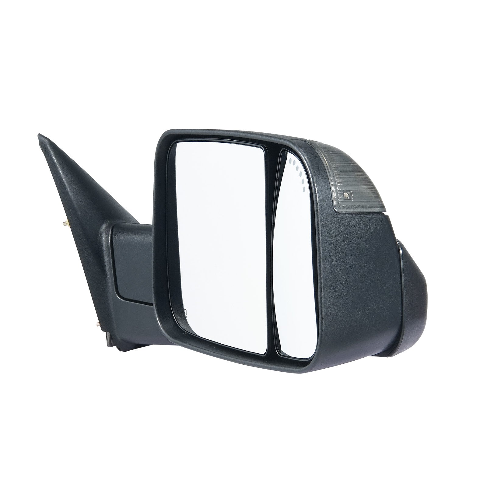 Towing Mirrors Fit for 2009-2018 Dodge Ram 1500, 2010-2018 Ram 2500 3500, Ram Classic 2019-2023 Power Heated with Signal Light & Puddle Light, Manual Controlling Flipping Folding, Black image 9