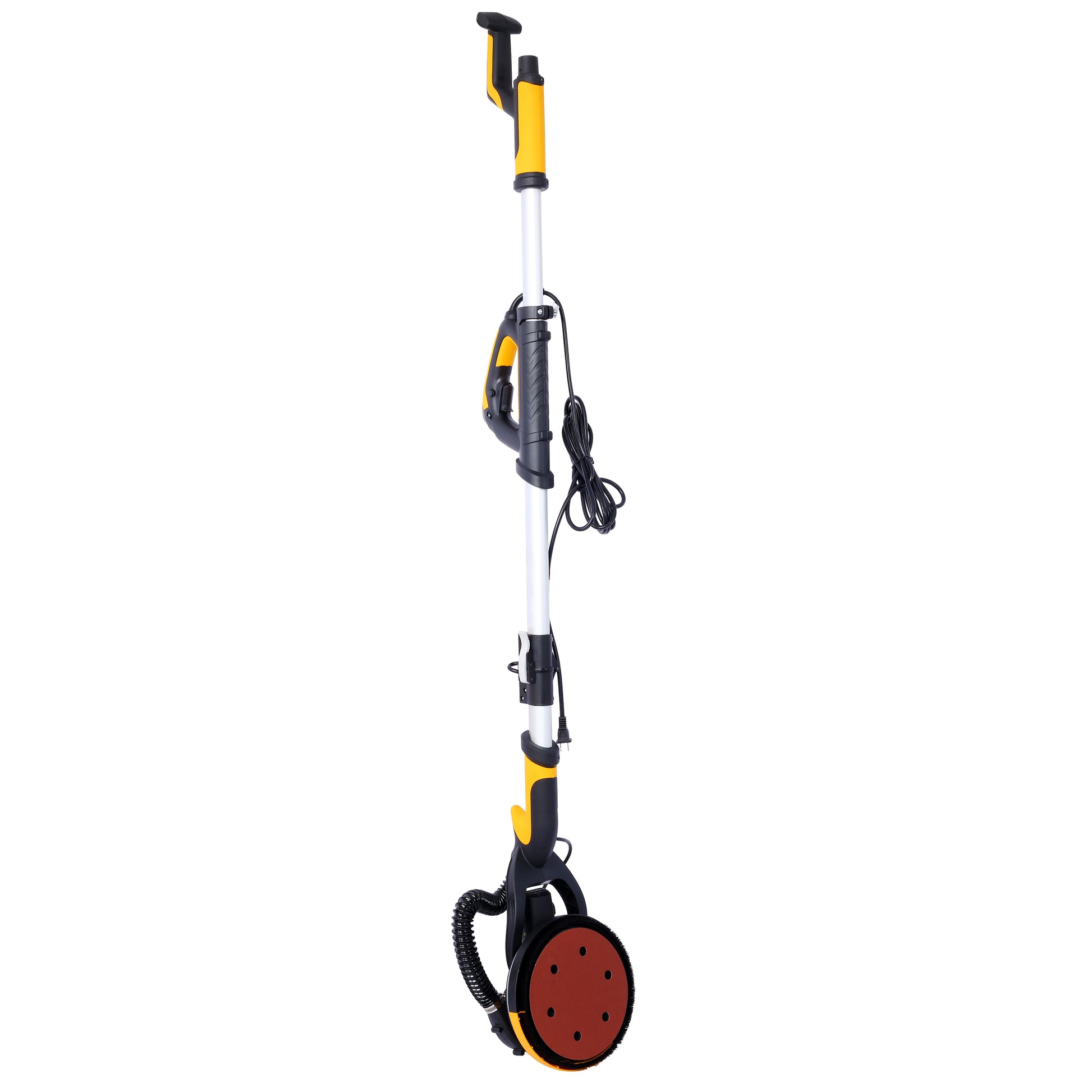 Drywall Sander, 780W Electric Drywall Sander with Vacuum Dust Collection 6.5A Motor Dustless Floor Sander with Variable Speed 900-1800RPM, LED Light, Extendable & Foldable Handle, image 5