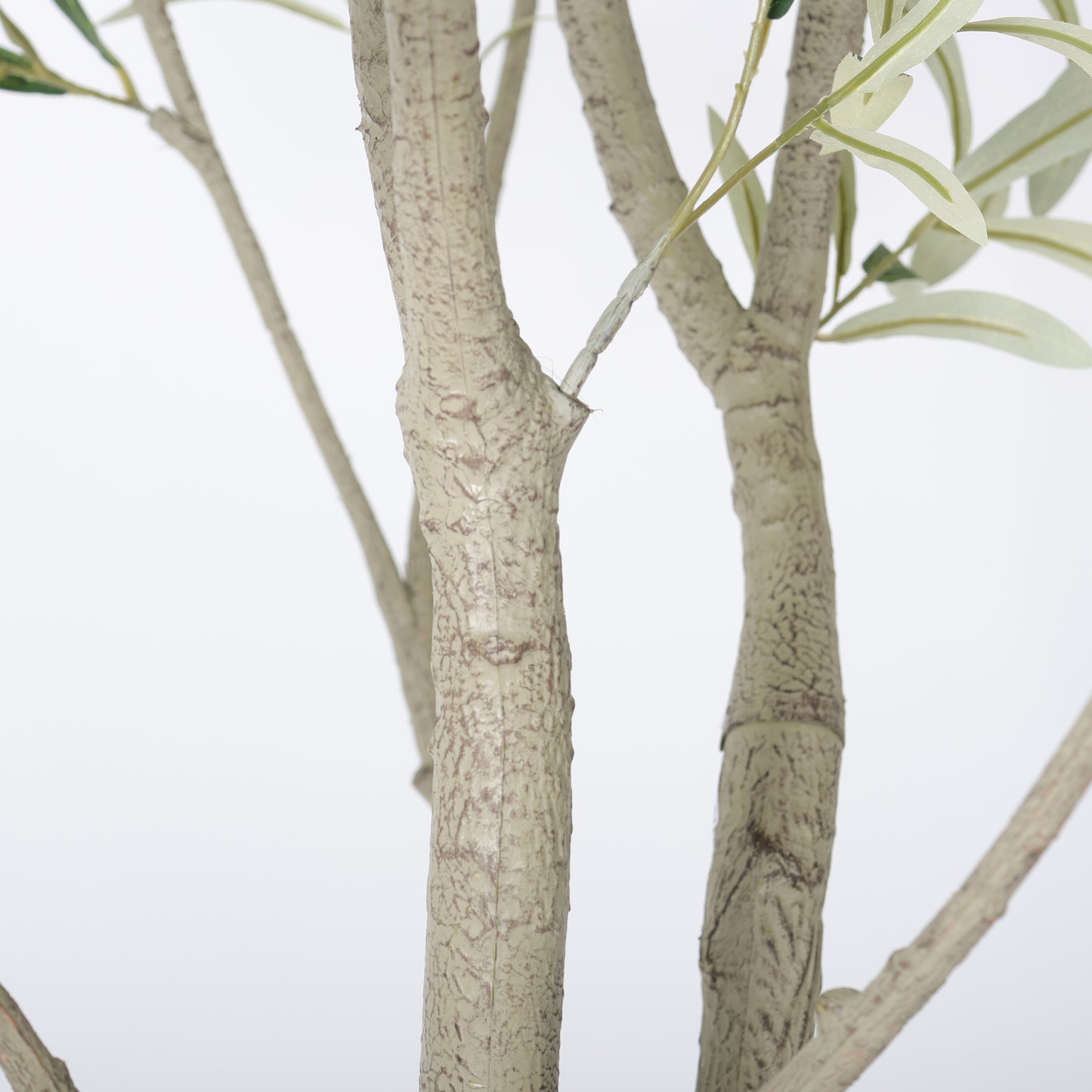8FT Artificial Olive Tree With Decorative White Pot, Tall Indoor & Covered Outdoor Decorative Tree, 1pc/set image 10