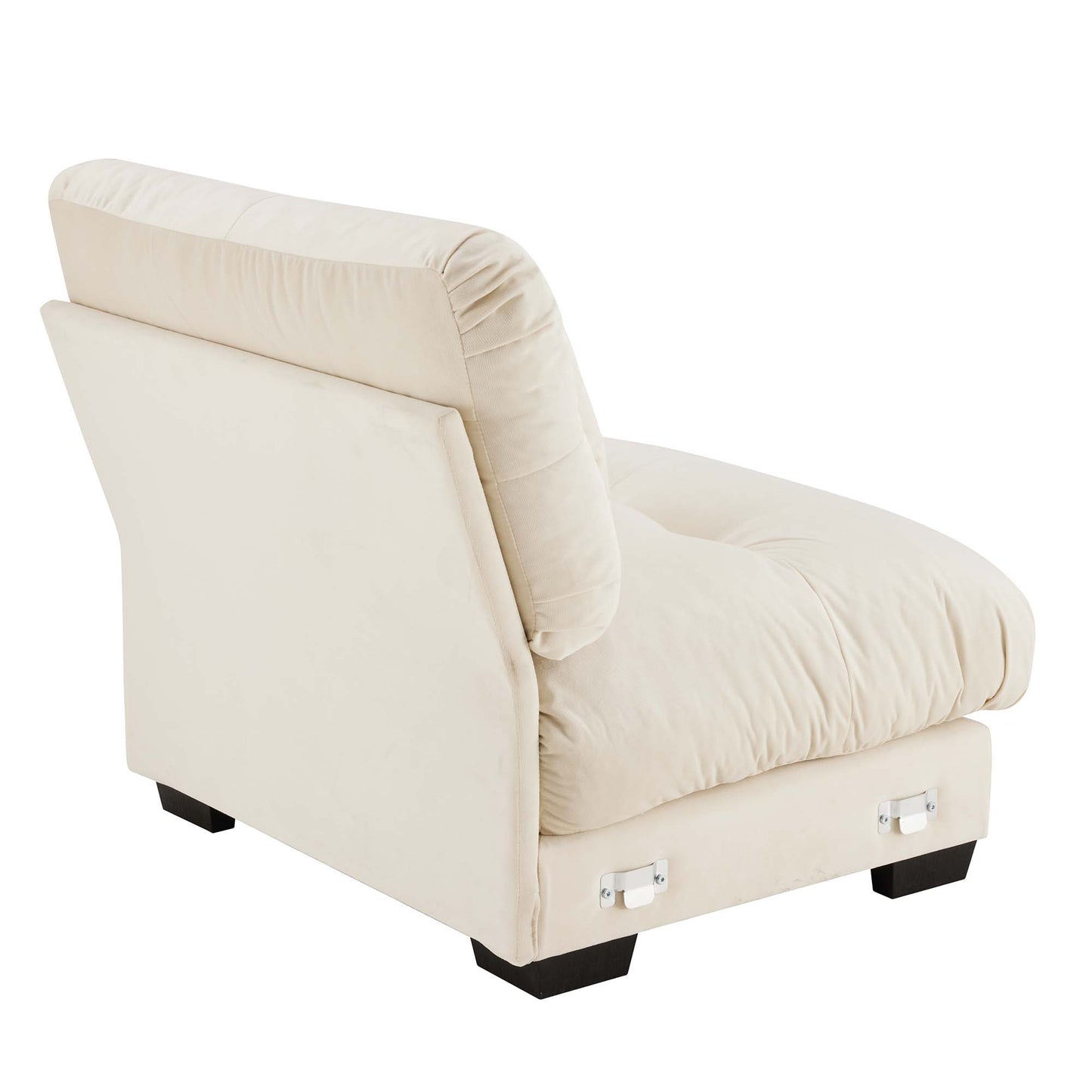 Milano Armless Sofa W/1 pillow - Cream image 3