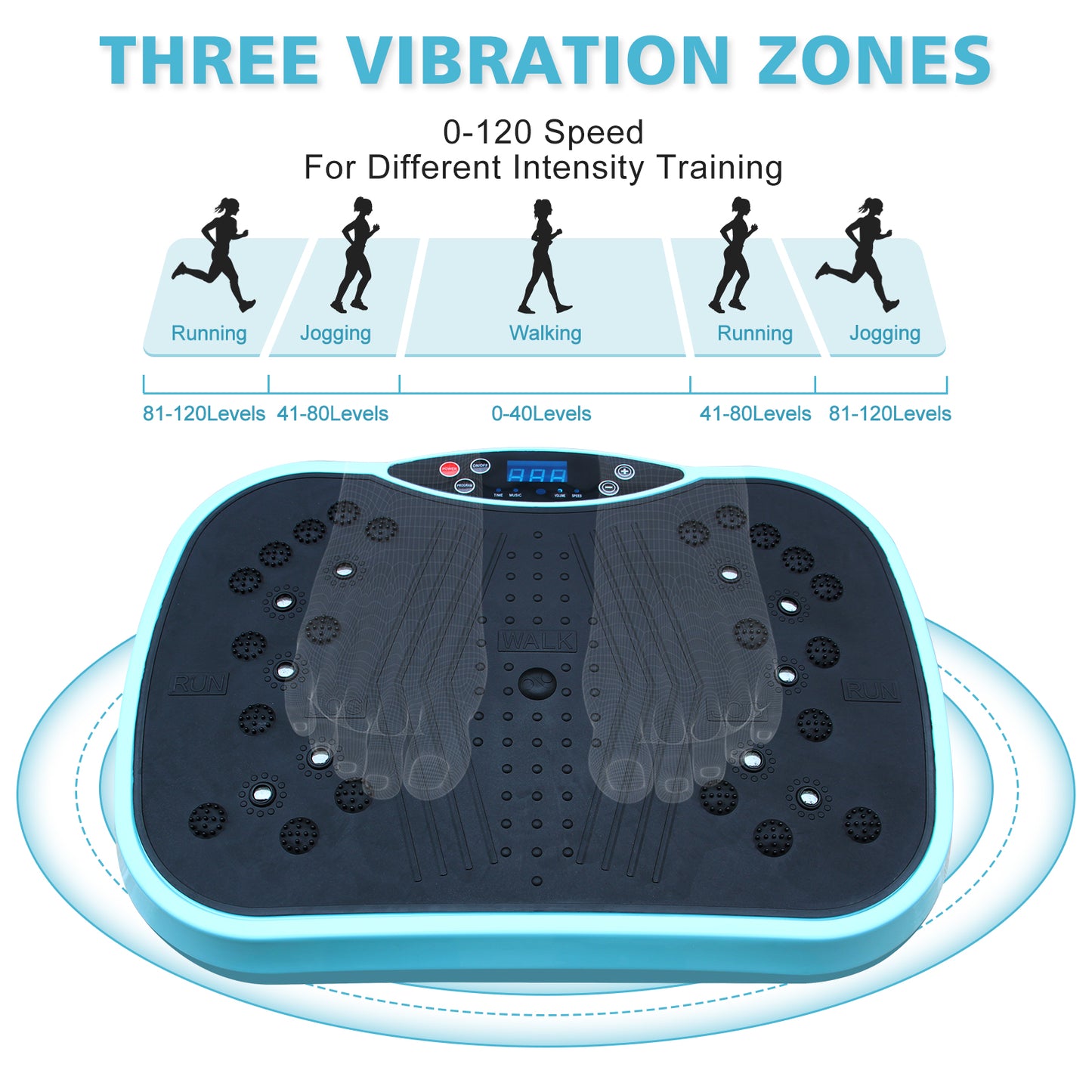 Vibration Plate Exercise Machine - Whole Body Workout Vibration Fitness Platform, Home Training Equipment for Weight Loss & Toning image 6