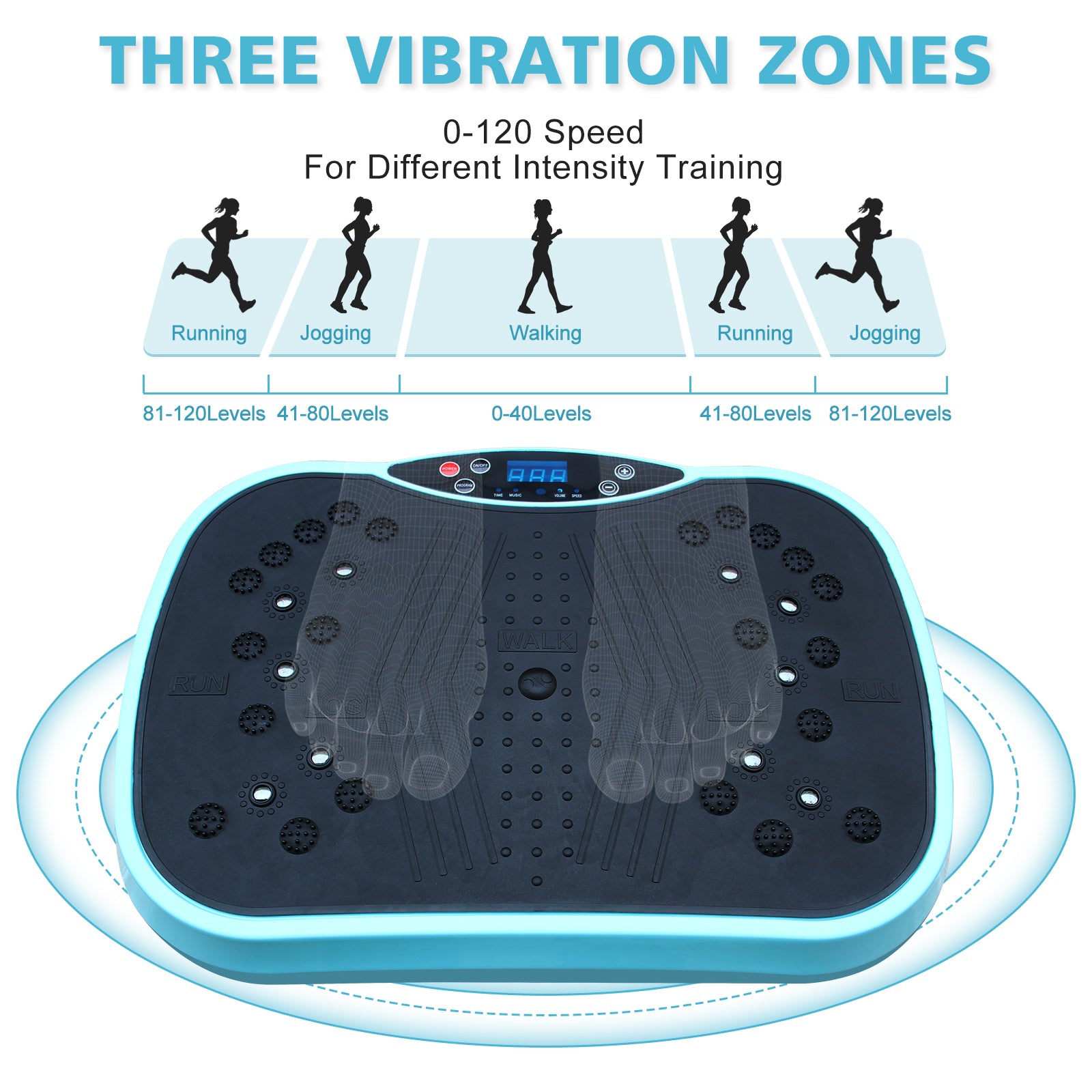 Vibration Plate Exercise Machine - Whole Body Workout Vibration Fitness Platform, Home Training Equipment for Weight Loss & Toning image 6