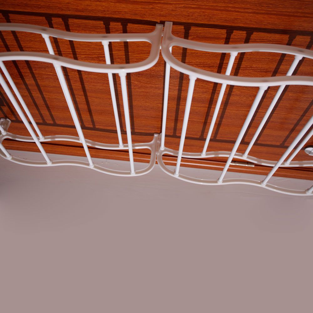 Durable plastic and metal shoe rack