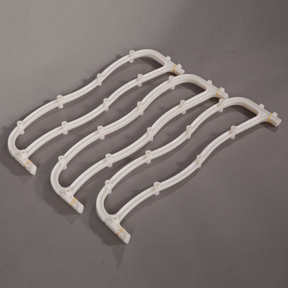 12-layer white wall-mounted shoe rack side view