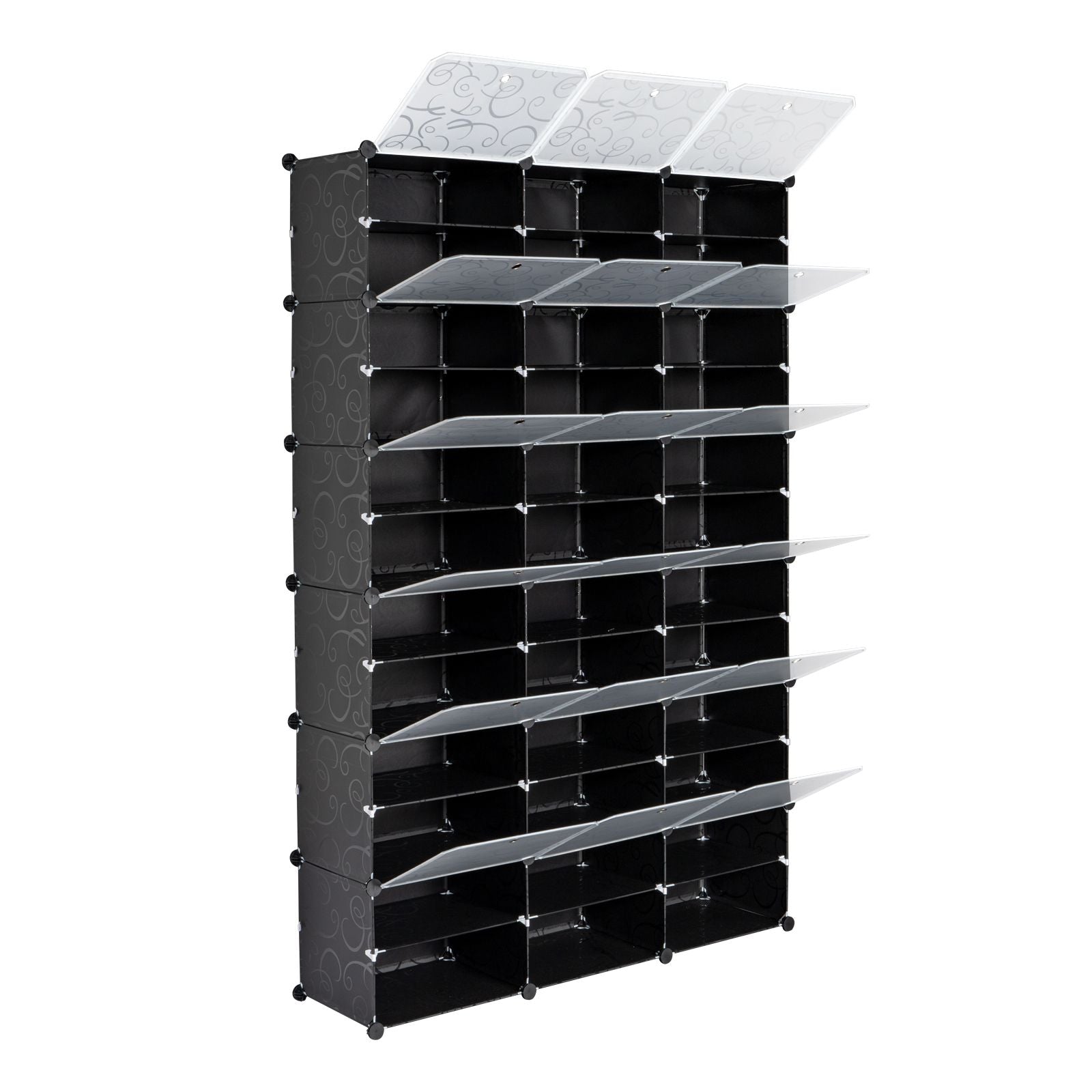 Close-up of Shoe Rack Grids and Frame