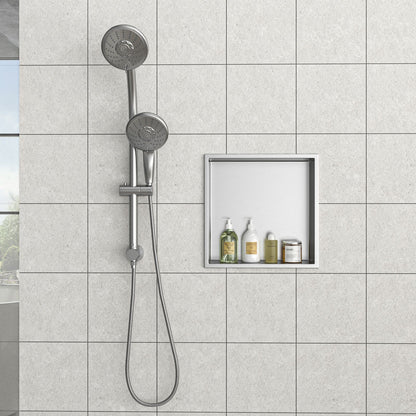 12" x 12" Stainless Steel Shower Niche, Brushed Nickel image 1