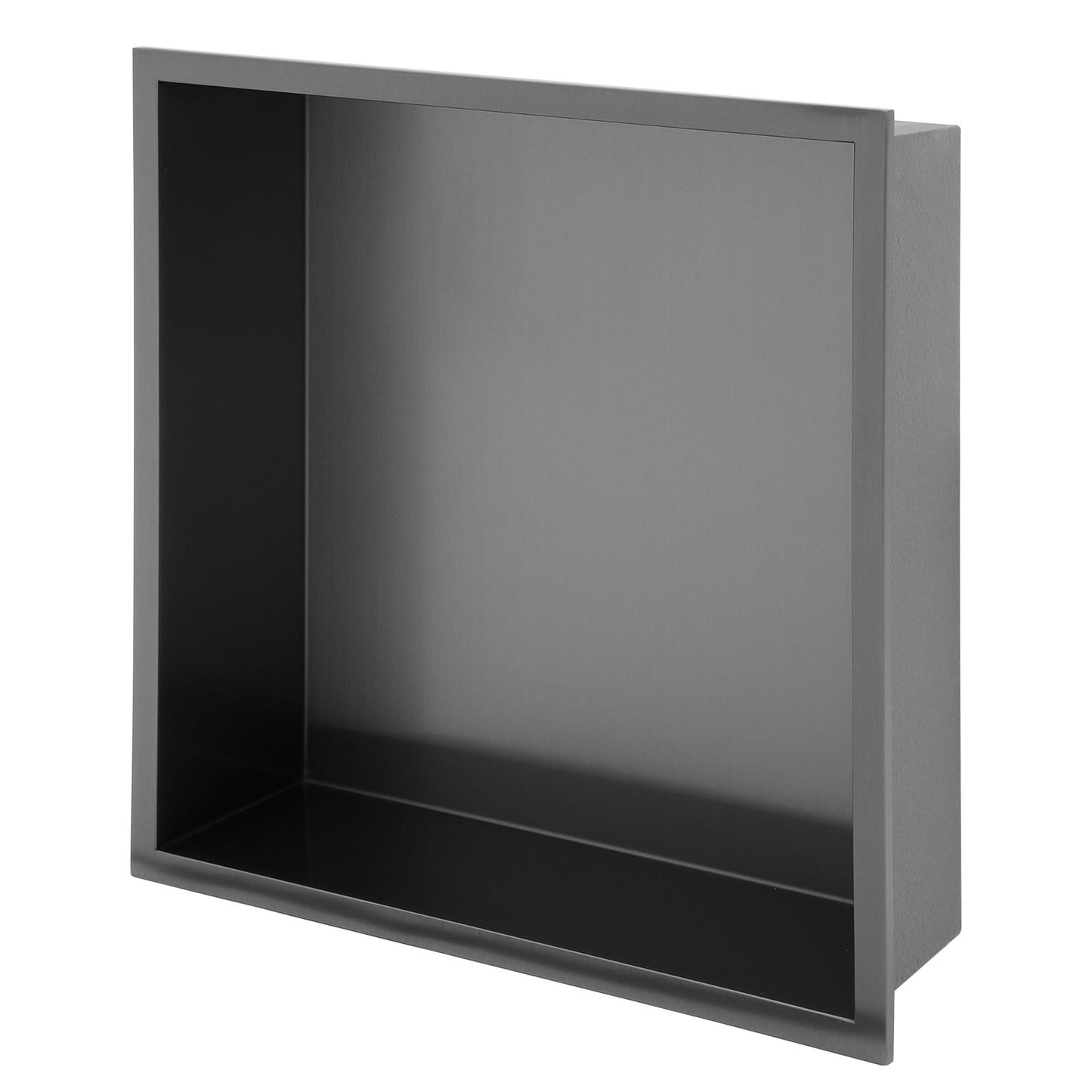 12" x 12" Stainless Steel Shower Niche, Gunmetal Black image 1