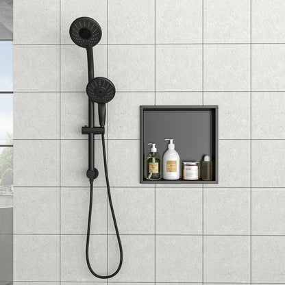 12" x 12" Stainless Steel Shower Niche, Gunmetal Black image 2