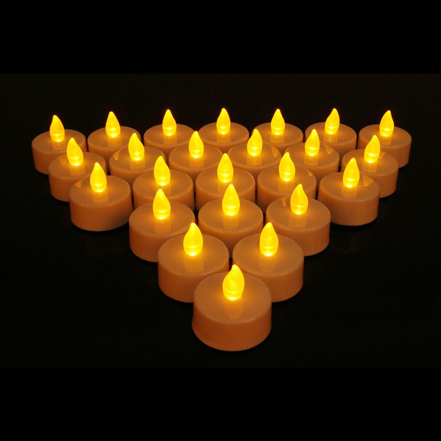 120x LED Tea Lights Candles Battery Operated Flickering Flameless Realistic Tealight image 1