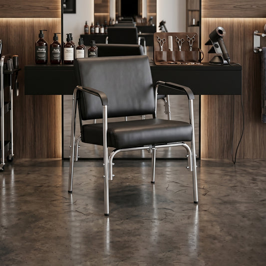 Reclining Shampoo Chairs for Salon-BLACK image 1