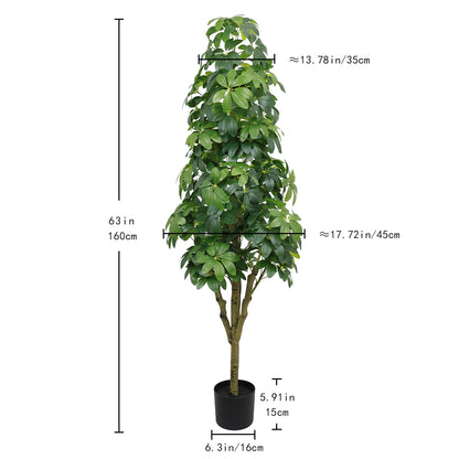 5.2FT Artificial Tree Realistic Faux Tree, Suitable for Indoor and Outdoor Decoration,1pc/set image 6