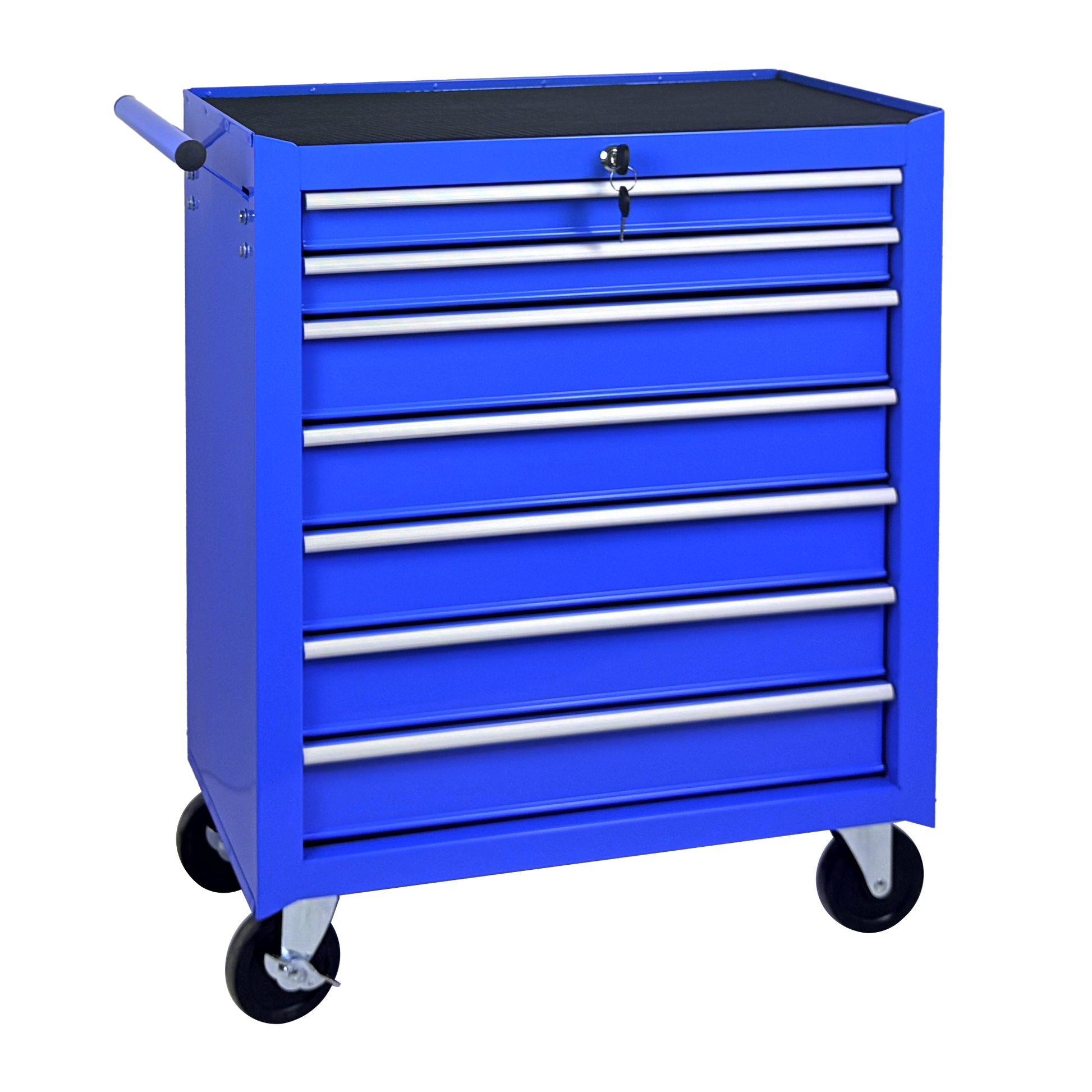 Rolling Tool Chest with 7-Drawer Tool Box with Wheels Multifunctional Tool Cart Mechanic Tool Storage Cabinet for Garage, Warehouse, Workshop, Repair Shop -BLUE image 3