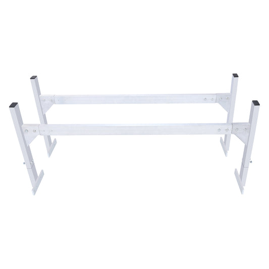 Van Roof Ladder Rack, 2 Bars Aluminum Alloy Roof Ladder Racks, 400 LBS Capacity Rain-Gutter Van Roof Rack, Adjustable Length 51.2" to 81.1", Van Ladder Rack for Van, Cargo, Trailer image 1