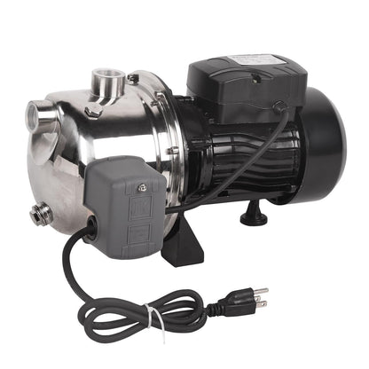 1.2HP Shallow Well Pump,Water Transfer Pump,115V 1209GPH Max. Head 147ft, Stainless Steel Garden Pump, Portable Sprinkle image 7