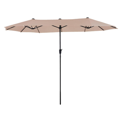 13 ft. Market No Weights Patio Umbrella 2-Side image 1