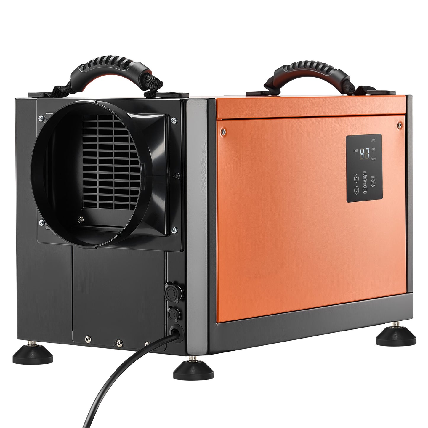 125 Pints Commercial Dehumidifier with Drain Hose, Portable Crawl Space Dehumidifiers for Basement Storage Room Industrial Grade, Auto Defrost/Drainage, Heavy-duty Galvanized Steel, LED Indicate image 6