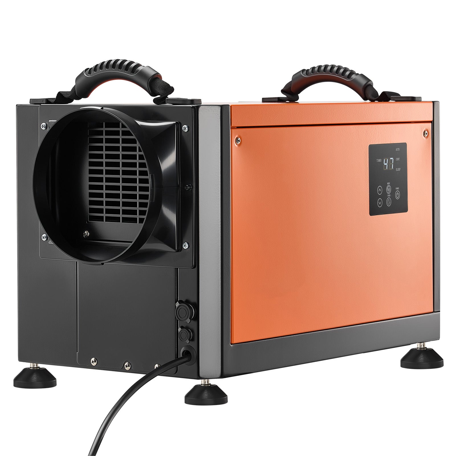 125 Pints Commercial Dehumidifier with Drain Hose, Portable Crawl Space Dehumidifiers for Basement Storage Room Industrial Grade, Auto Defrost/Drainage, Heavy-duty Galvanized Steel, LED Indicate image 6