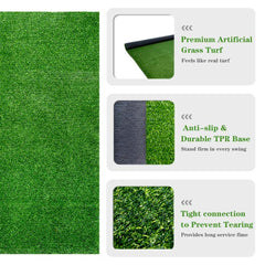 Golf Hitting Mats - 3.8'x5' Artificial Turf Training Mat for Indoor/Outdoor Swing Practice