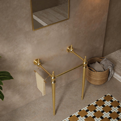 VICI 23" Freestanding Bathroom Vanity Leg Olny, NO basin, Golden Color image 3