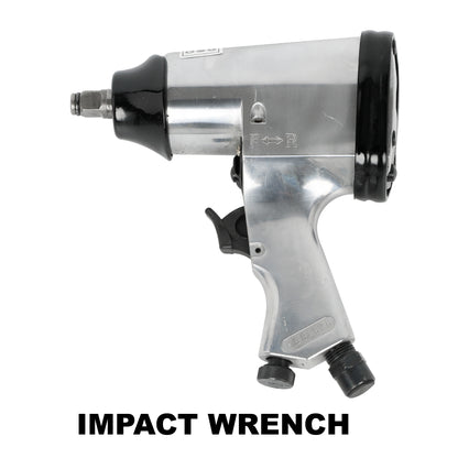 71 Piece Air Tool and Accessories Kit, Impact Wrench, Air Ratchet, Die Grinder, Aire Hammer, Hose Fittings, Storage Case image 7