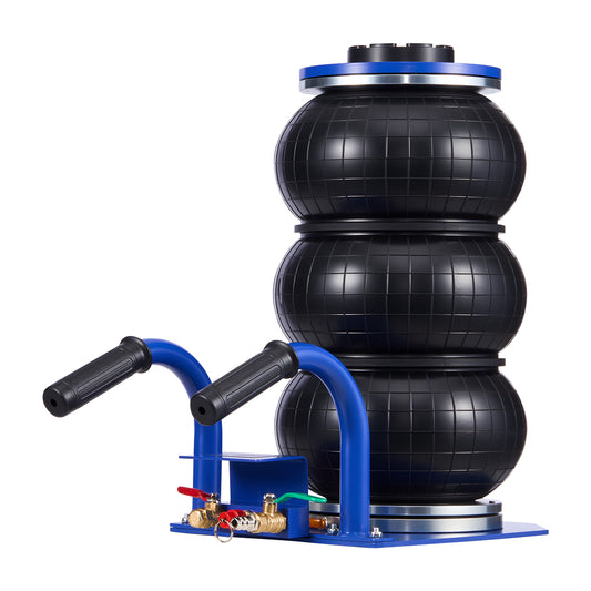 Air Jack, 3 Ton/6613 lbs Triple Bag Air Jack, Airbag with Six Steel Pipes, Lift Up to 17.7 inch/450 mm, 1-6 s Fast Lifting Pneumatic with Short Handles for Car, SUV, Pickup Truck Repair, Garage image 1