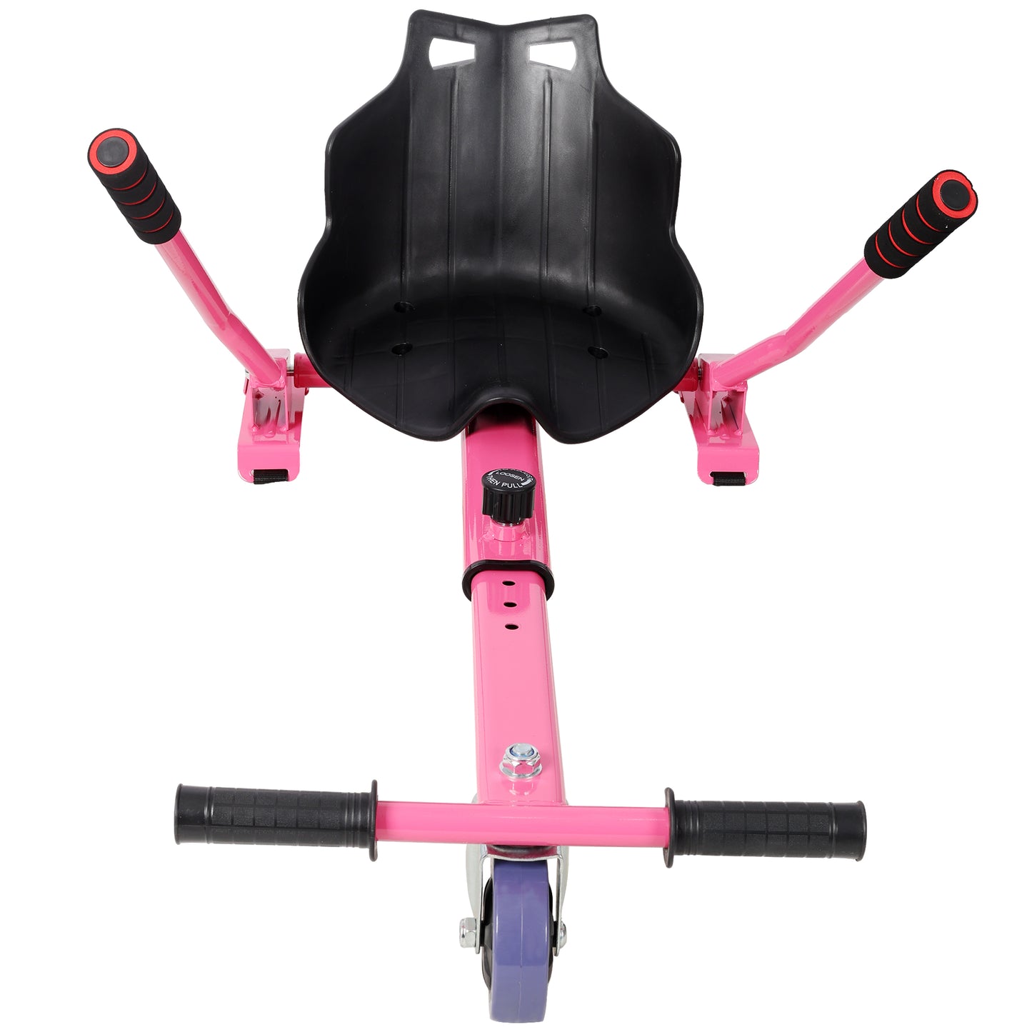 Hoverboard Seat Attachment Go-Kart,Fits 6.5" 8"10" Hoverboards,Sturdy Adjustable Off-Road Frame,Hover Cart for Family Fun,not include Hoverboard,Pink image 5