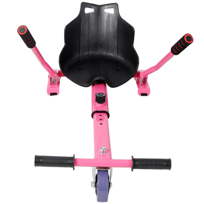 Hoverboard Seat Attachment Go-Kart,Fits 6.5" 8"10" Hoverboards,Sturdy Adjustable Off-Road Frame,Hover Cart for Family Fun,not include Hoverboard,Pink image 5