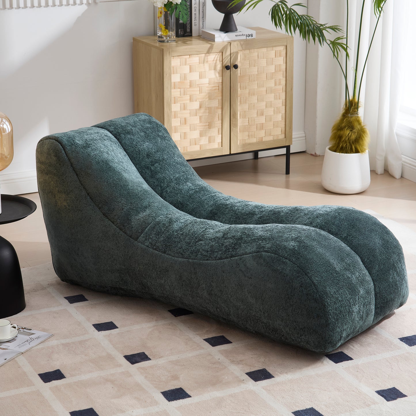 Creative bean bag sofa chair for adults filled with high-quality sponge that is plump and elastic fitting the curves of the human body and providing gentle support to the body in all as image 2