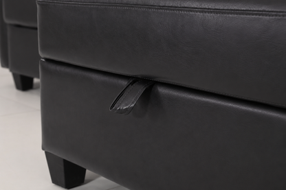 Flexible PU Modular Sofa,Convertible Shapes, Storage & Sleeper Function for Living Room-2seats image 4
