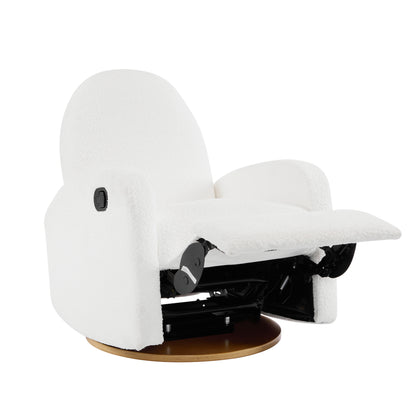 360 Swivel and Glider Recliner Chair-Beige image 5