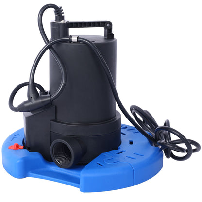 1/4 HP Automatic Swimming Pool Cover Pump 120 V Submersible with 3/4 Check Valve Adapter1850 GPH Water Removal for Pool, image 6