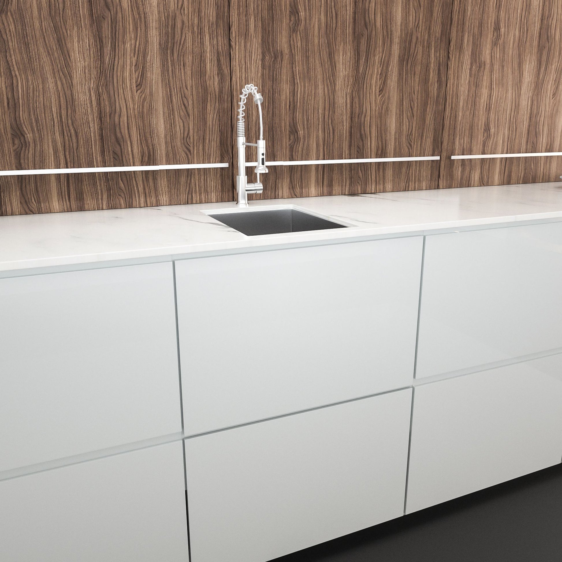 14 Inch Undermount Sink - 14"x18"x9" Undermount Stainless Steel Kitchen Sink 18 Gauge 9 Inch Deep Single Bowl Kitchen Si image 4
