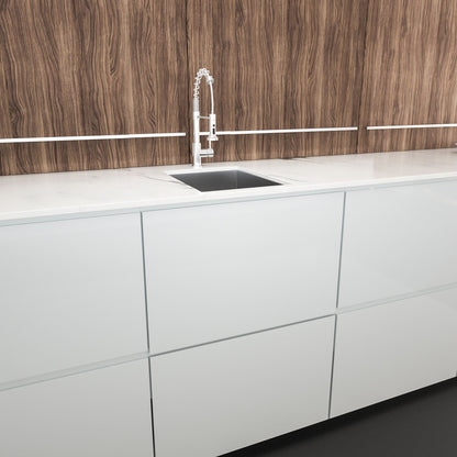 14 Inch Undermount Sink - 14"x18"x9" Undermount Stainless Steel Kitchen Sink 18 Gauge 9 Inch Deep Single Bowl Kitchen Si image 4