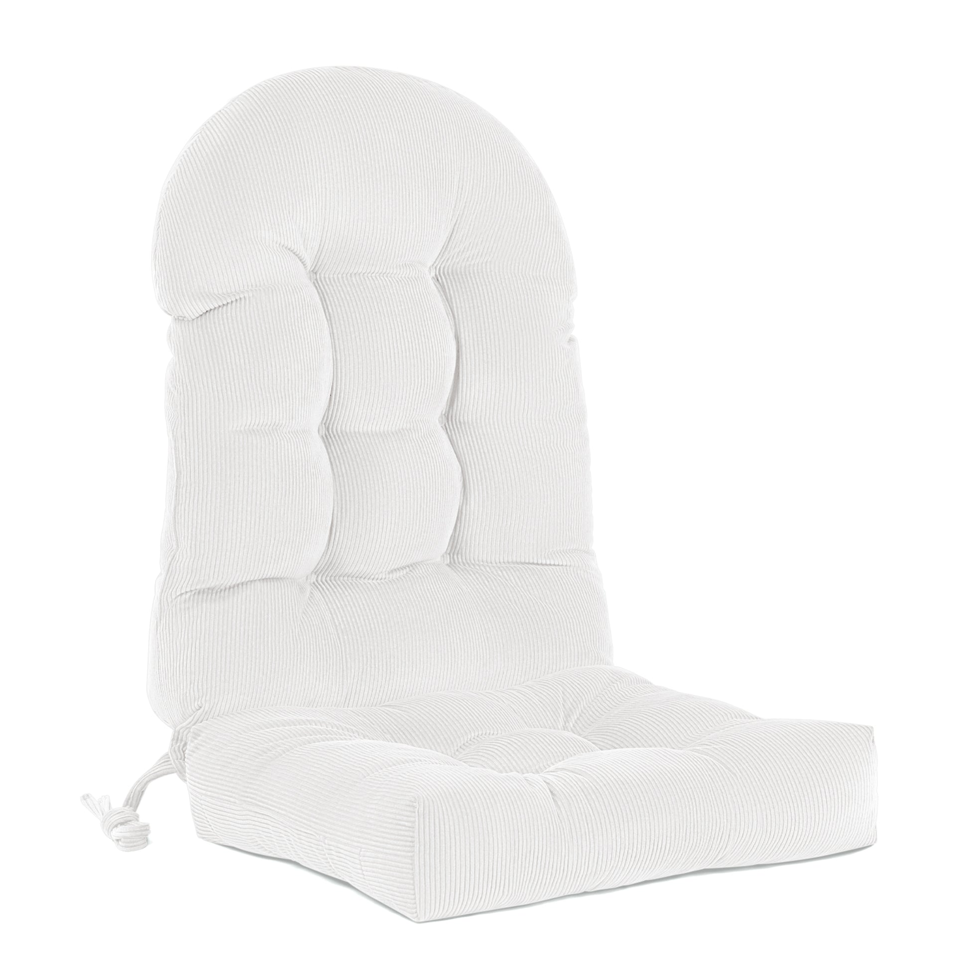 UV Resistant Indoor/Outdoor Chair Cushion - Waterproof Rocking & Adirondack Seat Pad with Elastic Back + 2 Anti-Slip Ties, Fade-Proof Design image 8