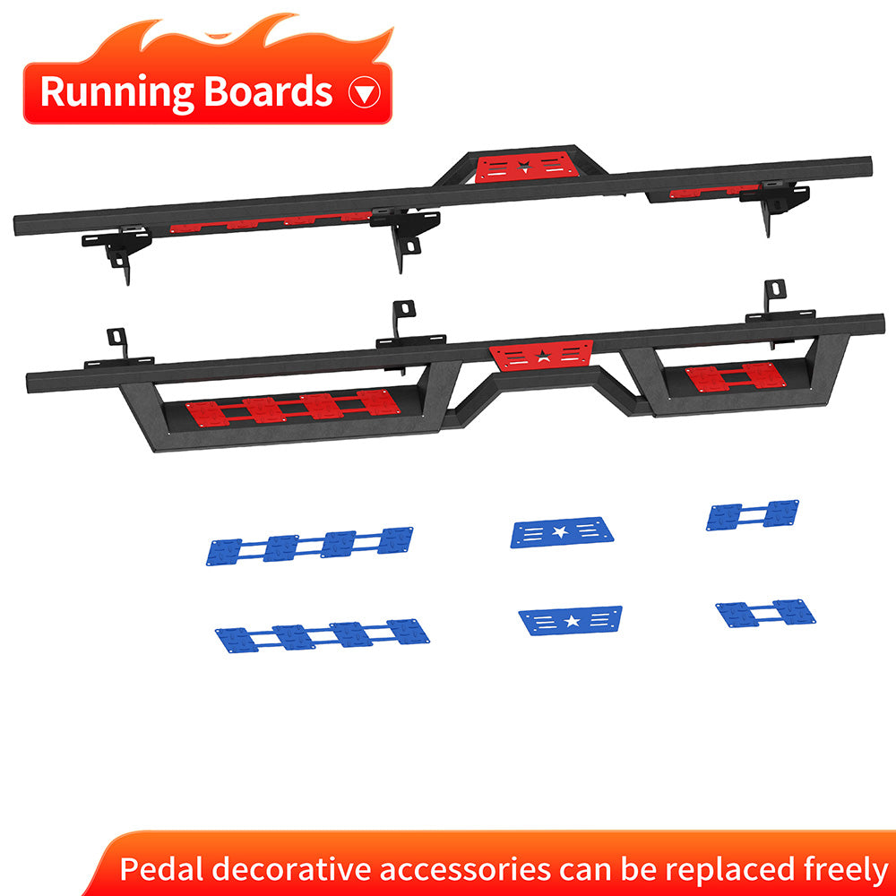 Two-Color Running Boards For 07-18 Jeep Wrangler JK Unlimited 4 Door,Side Steps image 10