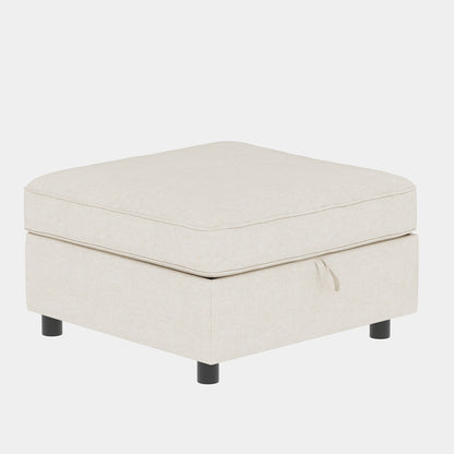 Armless Seat for Modular Sectional Sofa, Convertible Sofa Seat With Storage, Sleeper Sectional Sofa Set, Fabric Flexible Modular Combinations for Living Room(2PCS) image 3