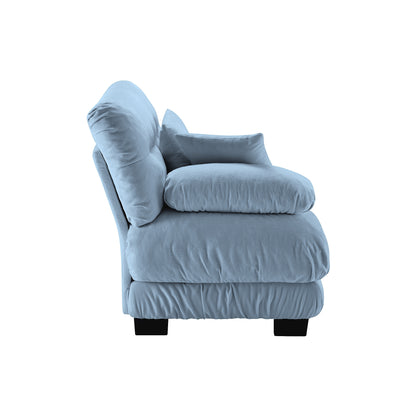 Pariss Sofa LSF W/2 pillows -Blue image 3