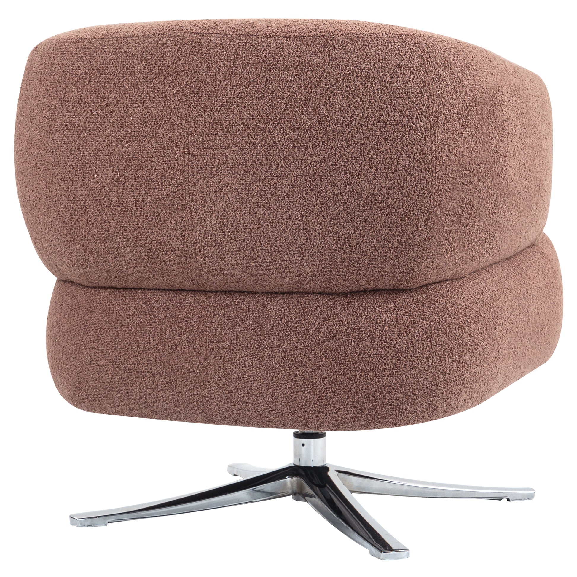 Cuddle-style leisure swivel sofa chair, suitable for balconies, studies and living rooms, Red image 4