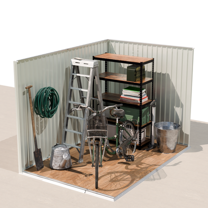 6x9 FT Metal Garden Shed with Vents Sliding Door Apex Roof Storage Sheds Patio Backyard Use image 5